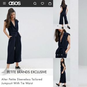 NWOT ASOS - Alter 2P Tailored Navy Jumpsuit